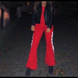 PLT RED PETITE JUMPSUIT